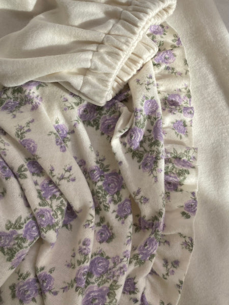 Spring Lilac Rose Knit Veil