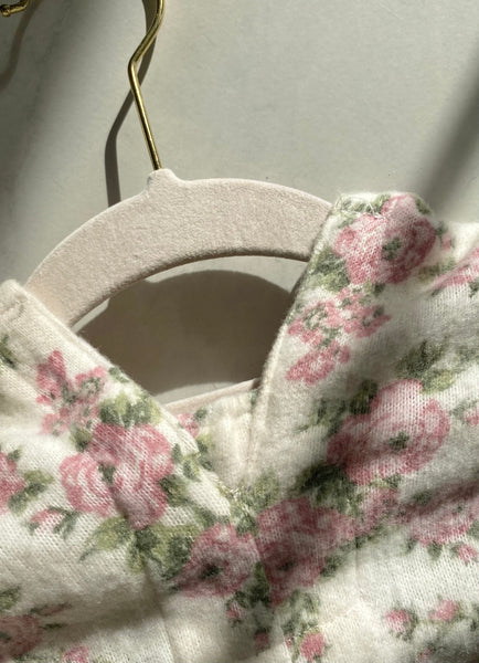 Spring Pink Rose Knit Veil
