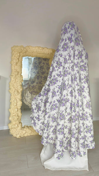 Spring Lilac Rose Knit Veil
